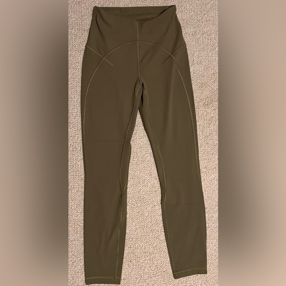 Lululemon Athletica Olive Green Leggings
